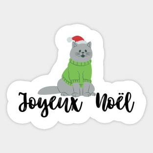 French Christmas sweater | Joyeux Noël Sticker